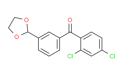 CAS No. 898759-52-9, 2,4-Dichloro-3'-(1,3-dioxolan-2-yl)benzophenone