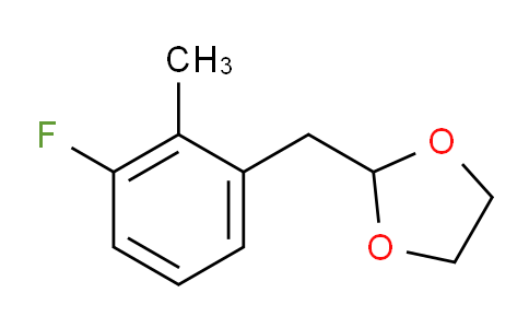 CAS No. 898759-60-9, 3-Fluoro-2-methyl (1,3-dioxolan-2-ylmethyl)benzene