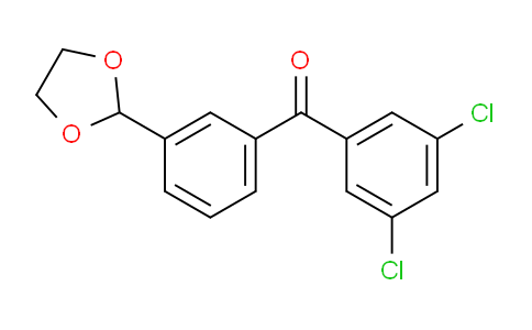 CAS No. 898759-61-0, 3,5-Dichloro-3'-(1,3-dioxolan-2-yl)benzophenone