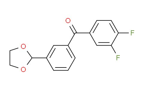 CAS No. 898759-65-4, 3,4-Difluoro-3'-(1,3-dioxolan-2-yl)benzophenone