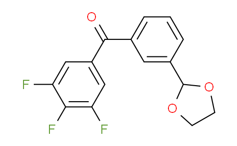 CAS No. 898759-70-1, 3-(1,3-Dioxolan-2-yl)-3',4',5'-trifluorobenzophenone