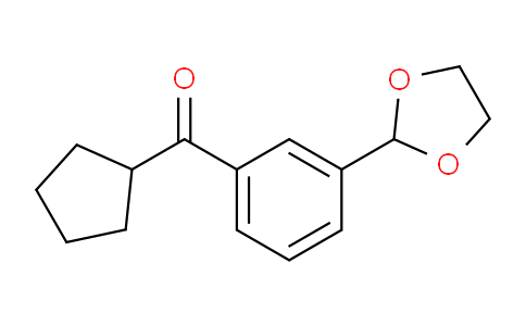 CAS No. 898759-76-7, Cyclopentyl 3-(1,3-dioxolan-2-yl)phenyl ketone