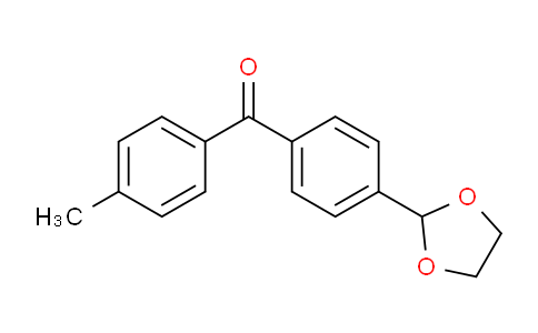 CAS No. 898759-84-7, 4-(1,3-Dioxolan-2-yl)-4'-methylbenzophenone