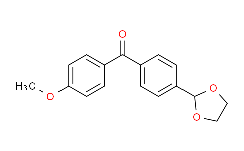 CAS No. 898759-90-5, 4-(1,3-Dioxolan-2-yl)-4'-methoxybenzophenone