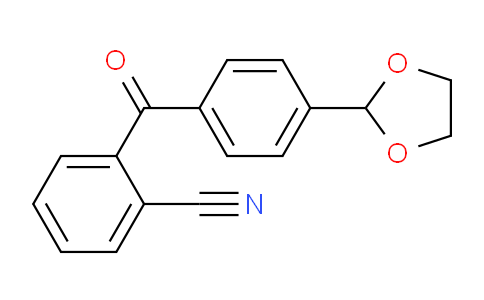 CAS No. 898759-92-7, 2-Cyano-4'-(1,3-dioxolan-2-yl)benzophenone