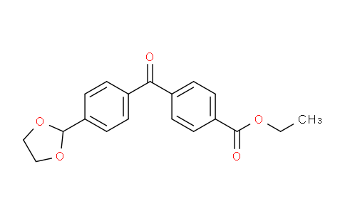CAS No. 898760-00-4, 4-Carboethoxy-4'-(1,3-dioxolan-2-yl)benzophenone