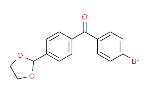 CAS No. 898760-08-2, 4-Bromo-4'-(1,3-dioxolan-2-yl)benzophenone