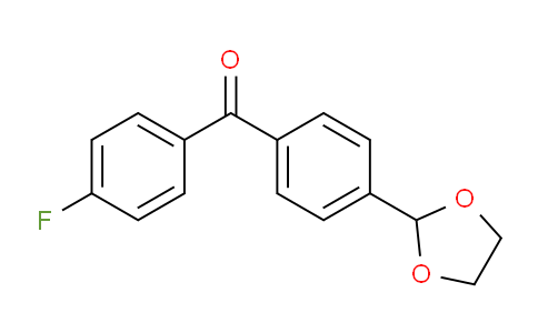CAS No. 898760-14-0, 4-(1,3-Dioxolan-2-yl)-4'-fluorobenzophenone
