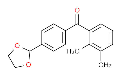 CAS No. 898760-16-2, 2,3-Dimethyl-4'-(1,3-dioxolan-2-yl)benzophenone