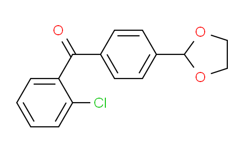 CAS No. 898760-43-5, 2-Chloro-4'-(1,3-dioxolan-2-yl)benzophenone