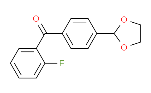 MC759083 | 898760-46-8 | 4'-(1,3-Dioxolan-2-yl)-2-fluorobenzophenone