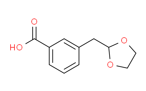 CAS No. 898767-05-0, 3-(1,3-Dioxolan-2-ylmethyl)benzoic acid
