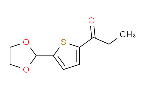 CAS No. 898771-82-9, 5-(1,3-Dioxolan-2-yl)-2-thienyl ethyl ketone