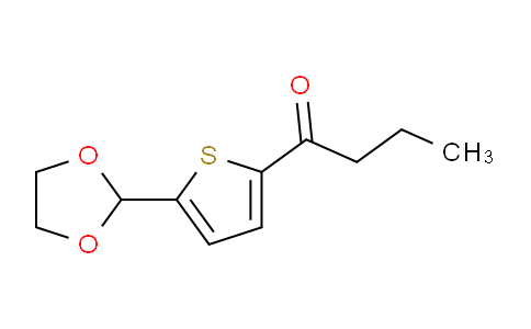 CAS No. 898771-84-1, 5-(1,3-Dioxolan-2-yl)-2-thienyl propyl ketone