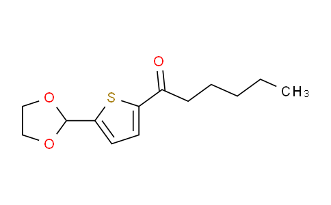 CAS No. 898771-88-5, 5-(1,3-Dioxolan-2-yl)-2-thienyl pentyl ketone