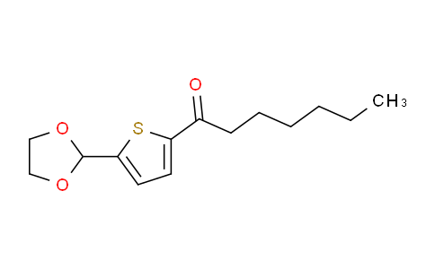 CAS No. 898771-90-9, 5-(1,3-Dioxolan-2-yl)-2-thienyl hexyl ketone