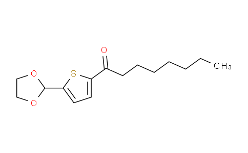 CAS No. 898771-92-1, 5-(1,3-Dioxolan-2-yl)-2-thienyl heptyl ketone