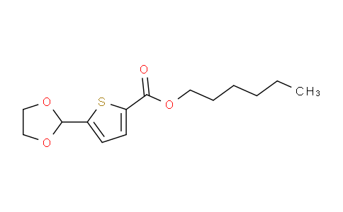 898772-20-8 | Hexyl 5-(1,3-Dioxolan-2-yl)-2-thiophenecarboxylate