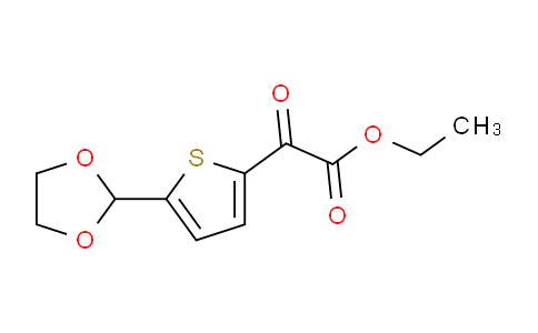 CAS No. 898772-32-2, Ethyl 5-(1,3-Dioxolan-2-yl)-2-thenoylformate