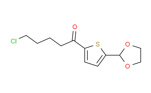 CAS No. 898772-47-9, 4-Chlorobutyl 5-(1,3-dioxolan-2-yl)-2-thienyl ketone