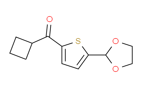 CAS No. 898772-52-6, Cyclobutyl 5-(1,3-dioxolan-2-yl)-2-thienyl ketone