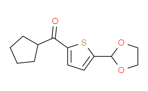 CAS No. 898772-54-8, Cyclopentyl 5-(1,3-dioxolan-2-yl)-2-thienyl ketone