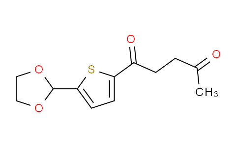 CAS No. 898772-64-0, 5-(1,3-Dioxolan-2-yl)-2-thienyl 3-oxobutyl ketone