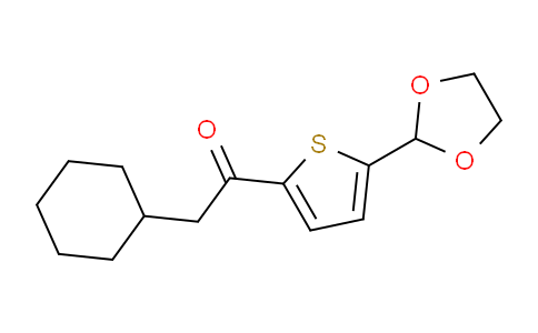 CAS No. 898772-72-0, Cyclohexylmethyl 5-(1,3-dioxolan-2-yl)-2-thienyl ketone