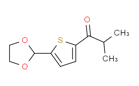 CAS No. 898772-80-0, 5-(1,3-Dioxolan-2-yl)-2-thienyl isopropyl ketone