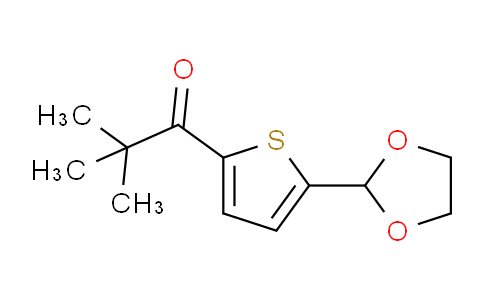 DY759136 | 898772-82-2 | tert-Butyl 5-(1,3-dioxolan-2-yl)-2-thienyl ketone