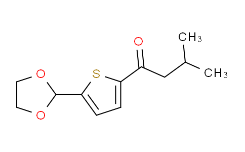 CAS No. 898772-84-4, 5-(1,3-Dioxolan-2-yl)-2-thienyl 2-methylpropyl ketone
