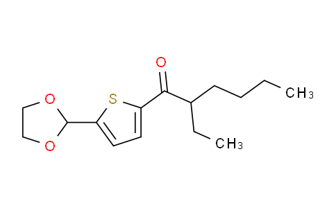 CAS No. 898772-98-0, 5-(1,3-Dioxolan-2-yl)-2-thienyl 1-ethylpentyl ketone