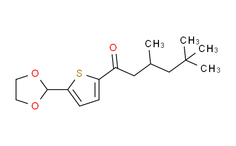 CAS No. 898773-02-9, 5-(1,3-Dioxolan-2-yl)-2-thienyl 2,4,4-trimethylpentyl ketone
