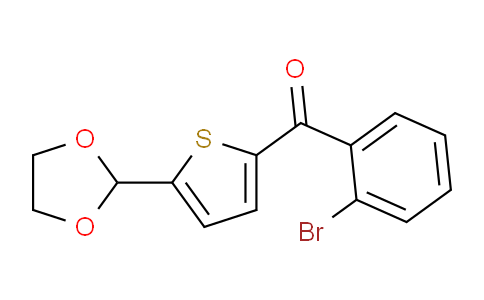 CAS No. 898778-01-3, 2-(2-Bromobenzoyl)-5-(1,3-Dioxolan-2-yl)thiophene