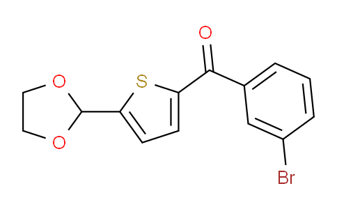 CAS No. 898778-04-6, 2-(3-Bromobenzoyl)-5-(1,3-Dioxolan-2-yl)thiophene
