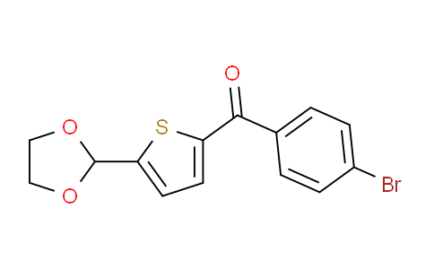 CAS No. 898778-07-9, 2-(4-Bromobenzoyl)-5-(1,3-Dioxolan-2-yl)thiophene