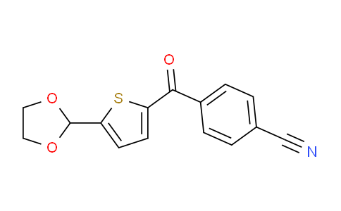 CAS No. 898778-22-8, 2-(4-Cyanobenzoyl)-5-(1,3-dioxolan-2-yl)thiophene