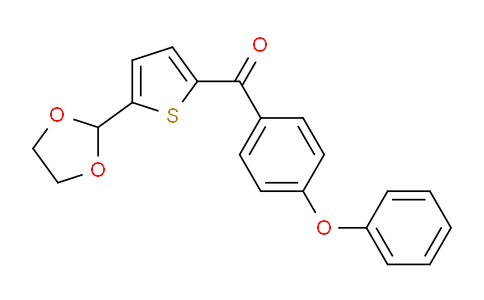 898778-28-4 | 5-(1,3-Dioxolan-2-yl)-2-(4-phenoxybenzoyl)thiophene