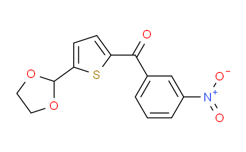 CAS No. 898778-31-9, 5-(1,3-Dioxolan-2-yl)-2-(3-nitrobenzoyl)thiophene