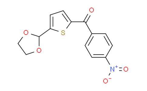 CAS No. 898778-34-2, 5-(1,3-Dioxolan-2-yl)-2-(4-nitrobenzoyl)thiophene