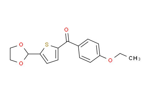 CAS No. 898778-61-5, 5-(1,3-Dioxolan-2-yl)-2-(4-ethoxybenzoyl)thiophene