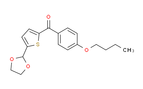 CAS No. 898778-65-9, 2-(4-n-Butoxybenzoyl)-5-(1,3-dioxolan-2-yl)thiophene