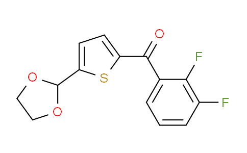 CAS No. 898778-73-9, 2-(2,3-Difluorobenzoyl)-5-(1,3-dioxolan-2-yl)thiophene
