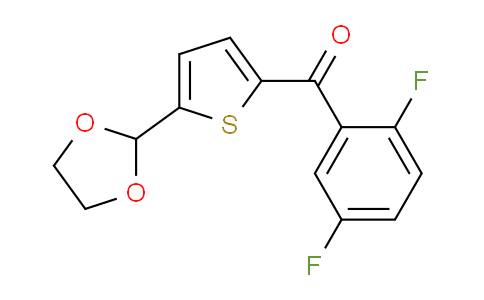 CAS No. 898778-78-4, 2-(2,5-Difluorobenzoyl)-5-(1,3-dioxolan-2-yl)thiophene
