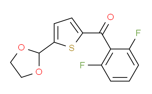 CAS No. 898778-80-8, 2-(2,6-Difluorobenzoyl)-5-(1,3-dioxolan-2-yl)thiophene