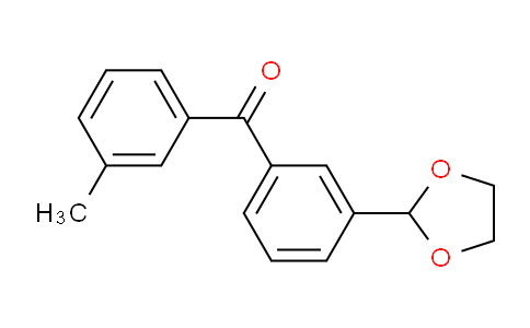 CAS No. 898778-83-1, 3-(1,3-Dioxolan-2-yl)-3'-methylbenzophenone