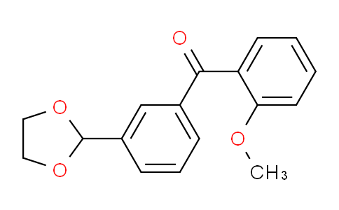 CAS No. 898778-87-5, 3'-(1,3-Dioxolan-2-yl)-2-methoxybenzophenone