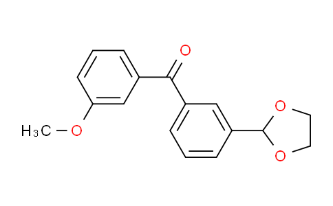 CAS No. 898778-89-7, 3-(1,3-Dioxolan-2-yl)-3'-methoxybenzophenone