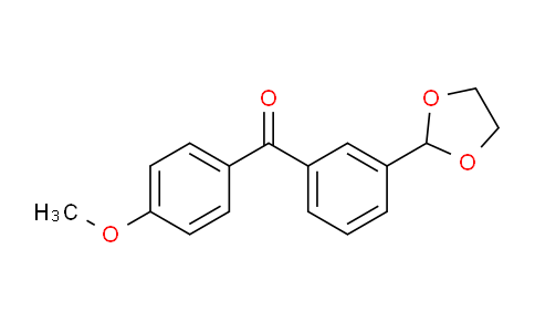 CAS No. 898778-91-1, 3-(1,3-Dioxolan-2-yl)-4'-methoxybenzophenone