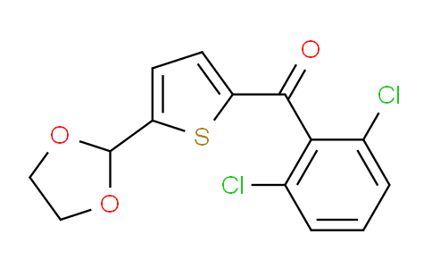 CAS No. 898778-92-2, 2-(2,6-Dichlorobenzoyl)-5-(1,3-dioxolan-2-yl)thiophene